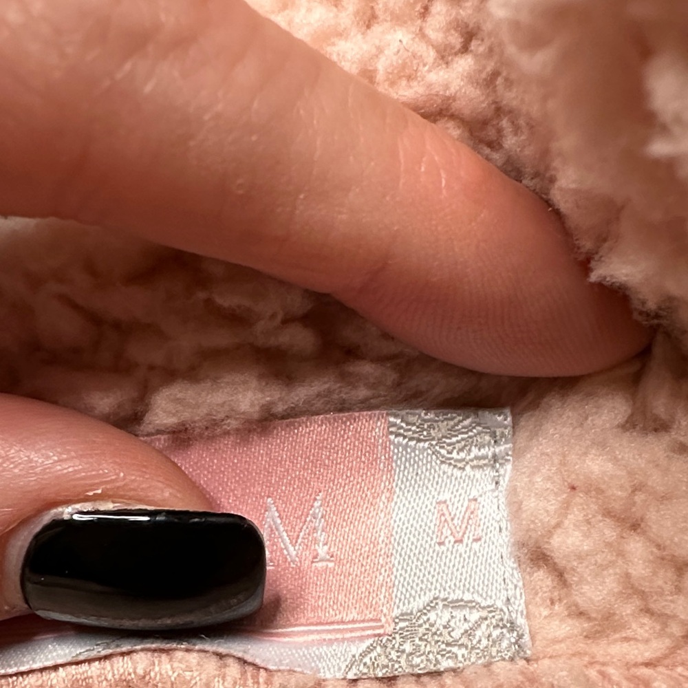 Soft Pink Teddy Jacket - Picture 4 of 4